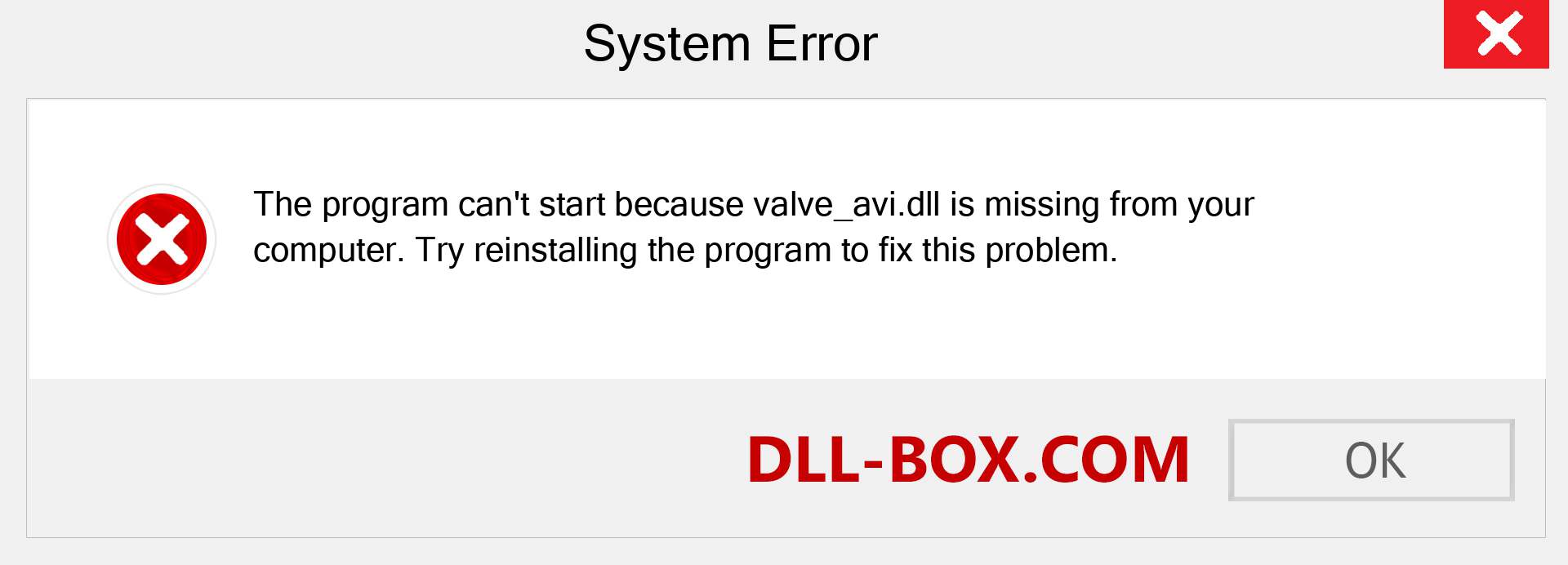  valve_avi.dll file is missing?. Download for Windows 7, 8, 10 - Fix  valve_avi dll Missing Error on Windows, photos, images